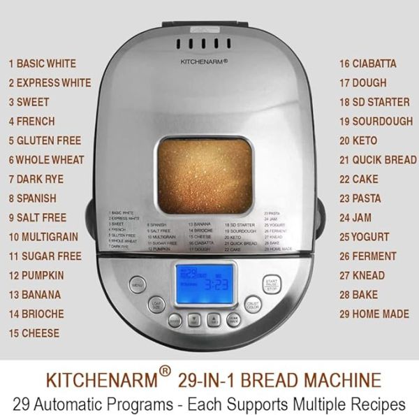 KITCHENARM 29-in-1 SMART Bread Machine