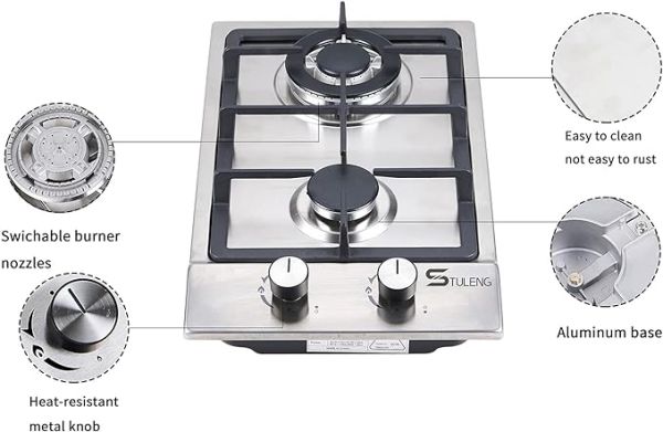 Gas Cooktop STULENG Dual Fuel Sealed