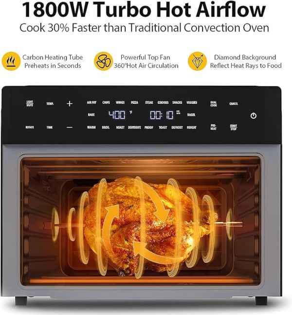 Beelicious® Pro 32QT Extra Large Air Fryer