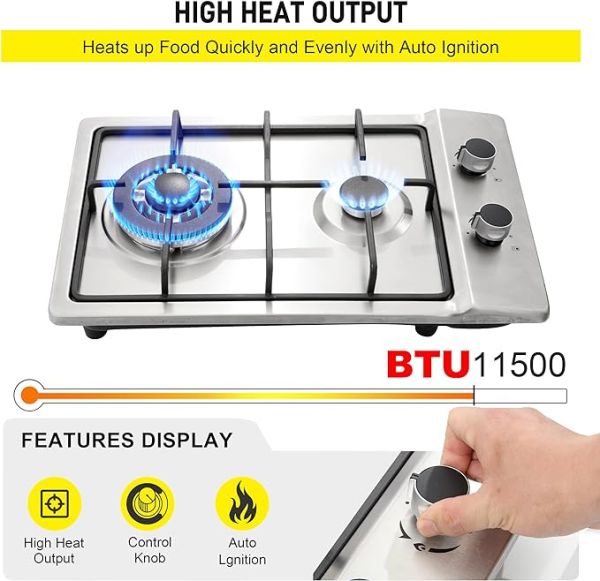 12" Gas Cooktops