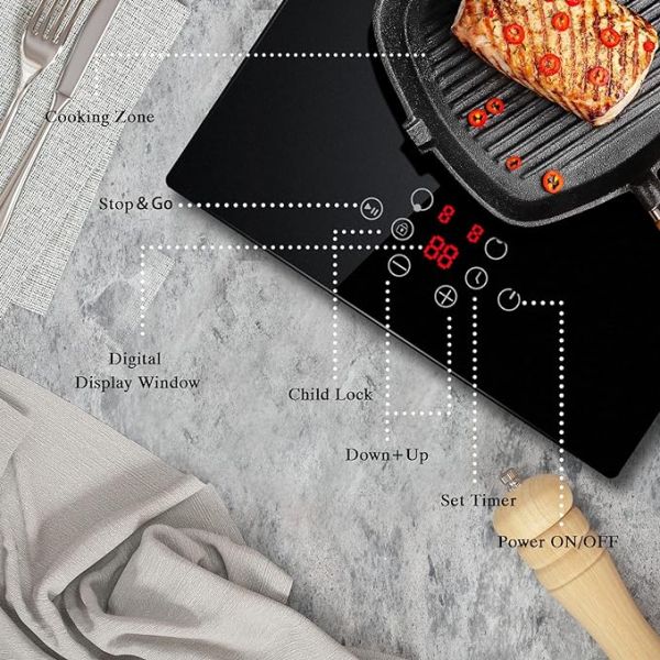 Cooksir 2 Burner Electric Cooktop