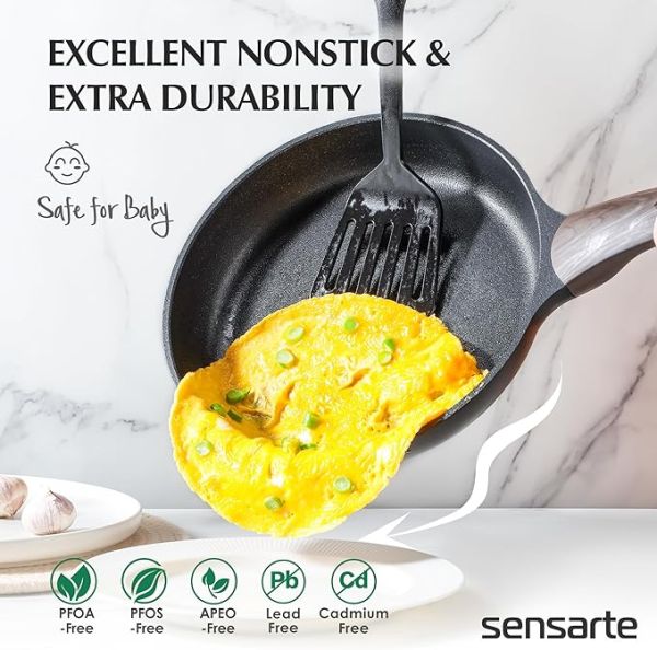 SENSARTE Pots and Pans Set Nonstick